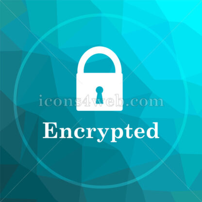 Encrypted low poly button. - Website icons