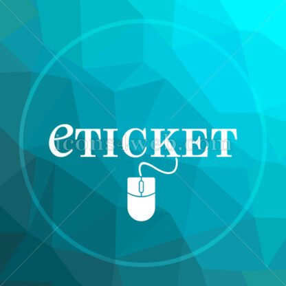 Eticket low poly button. - Website icons