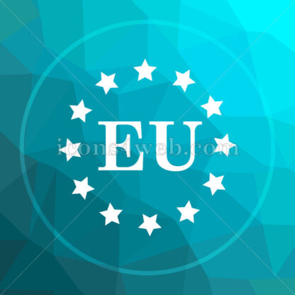 European union low poly button. - Website icons