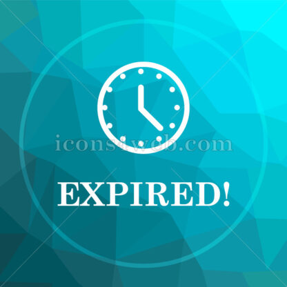 Expired low poly button. - Website icons