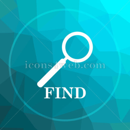 Find low poly button. - Website icons
