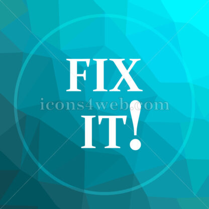 Fix it low poly button. - Website icons
