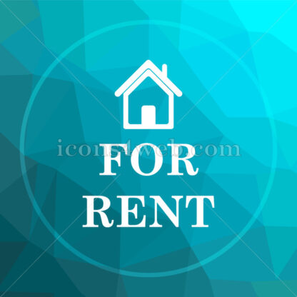 For rent low poly button. - Website icons