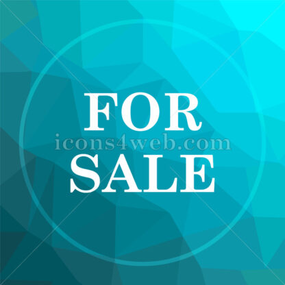 For sale low poly button. - Website icons