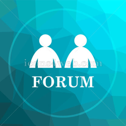 Forum low poly button. - Website icons