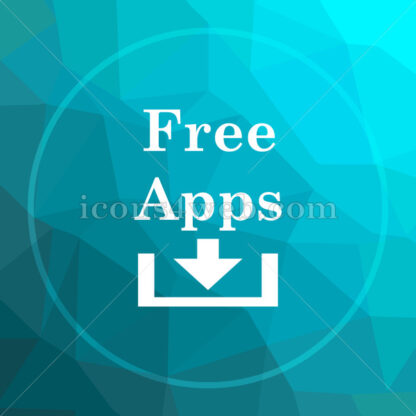 Free apps low poly button. - Website icons