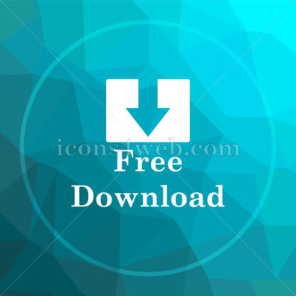 Free download low poly button. - Website icons