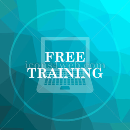 Free training low poly button. - Website icons