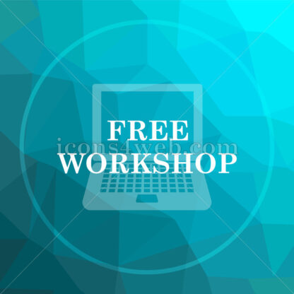Free workshop low poly button. - Website icons