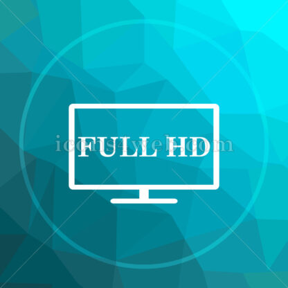 Full HD low poly button. - Website icons