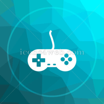Gamepad low poly button. - Website icons