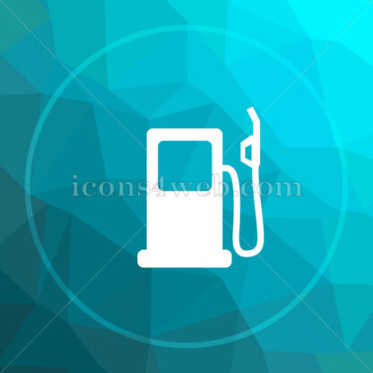 Gas pump low poly button. - Website icons