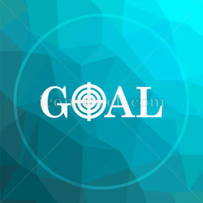Goal low poly button. - Website icons