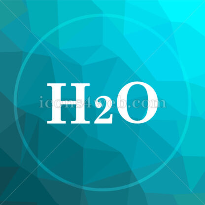 H2O low poly button. - Website icons