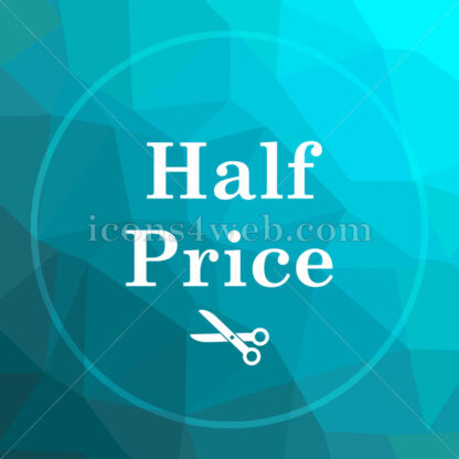 Half price low poly button. - Website icons
