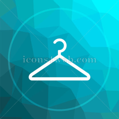 Hanger low poly button. - Website icons