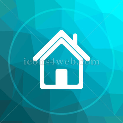 Home low poly button. - Website icons