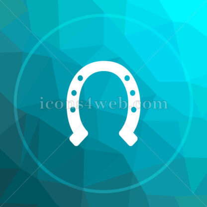 Horseshoe low poly button. - Website icons