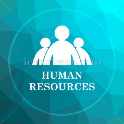 Human Resources low poly button. - Website icons