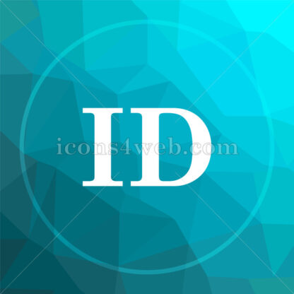 ID low poly button. - Website icons