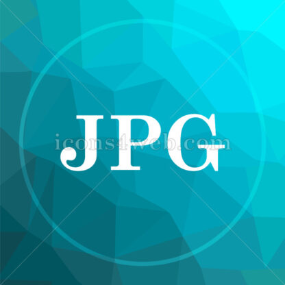 JPG low poly button. - Website icons