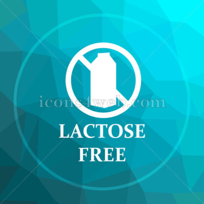 Lactose free low poly button. - Website icons