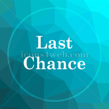 Last chance low poly button. - Website icons