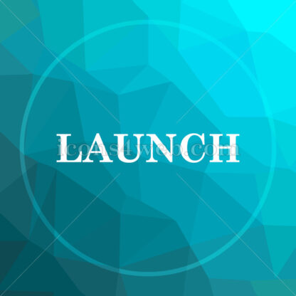 Launch low poly button. - Website icons