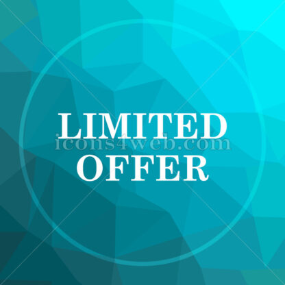 Limited offer low poly button. - Website icons