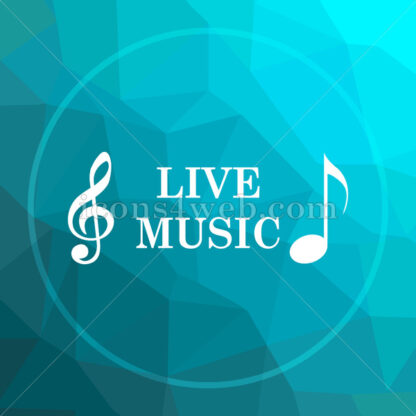 Live music low poly button. - Website icons