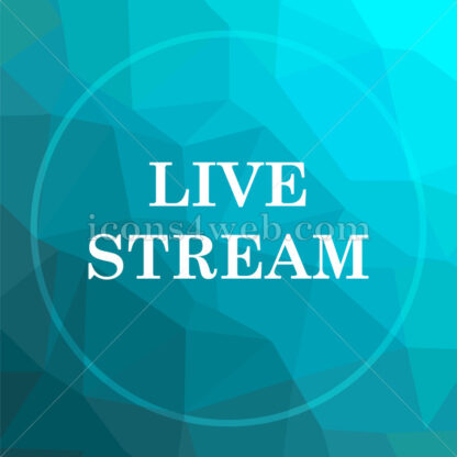 Live stream low poly button. - Website icons