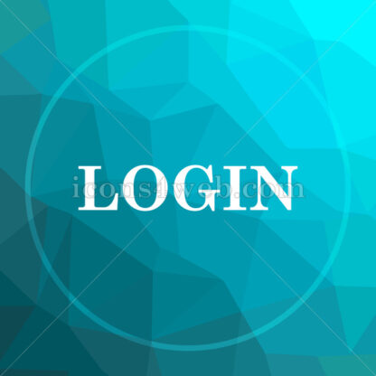 Login low poly button. - Website icons