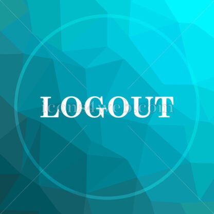 Logout low poly button. - Website icons