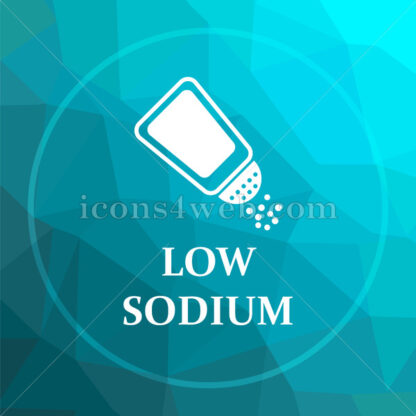 Low sodium low poly button. - Website icons