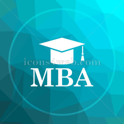 MBA low poly button. - Website icons