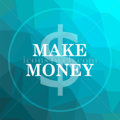 Make money low poly button. - Website icons