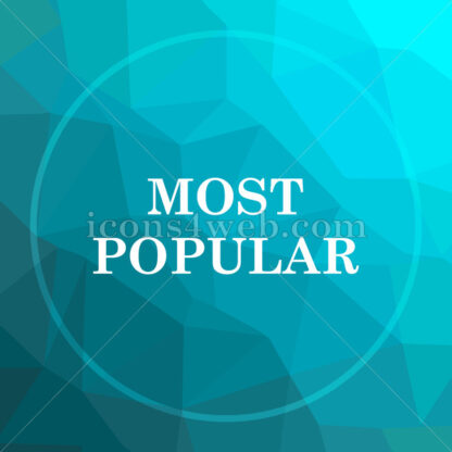 Most popular low poly button. - Website icons