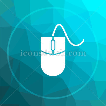 Mouse  low poly button. - Website icons