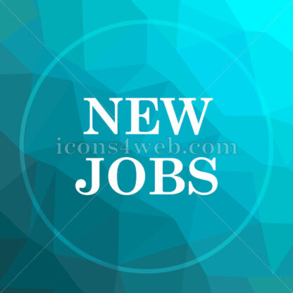 New jobs low poly button. - Website icons