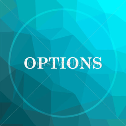 Options low poly button. - Website icons