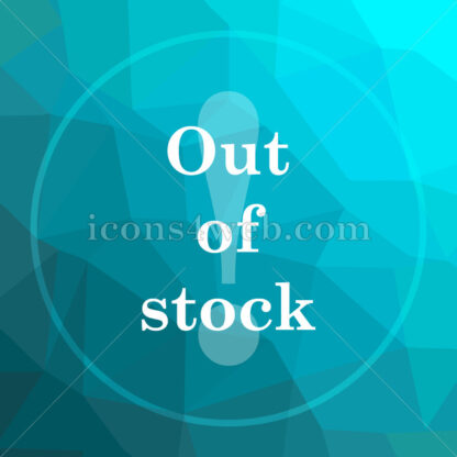 Out of stock low poly button. - Website icons