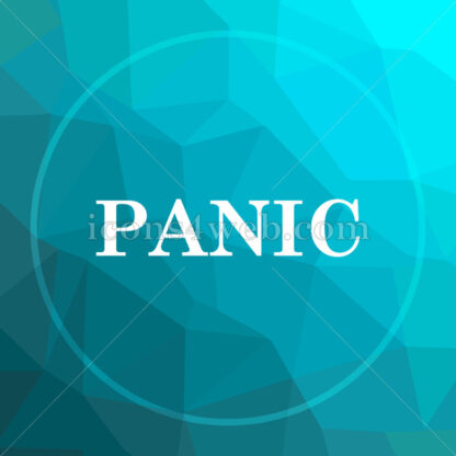 Panic low poly button. - Website icons