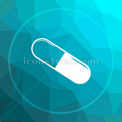 Pill low poly button. - Website icons