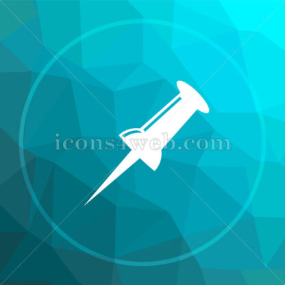 Pin low poly button. - Website icons