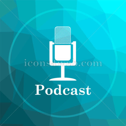 Podcast low poly button. - Website icons