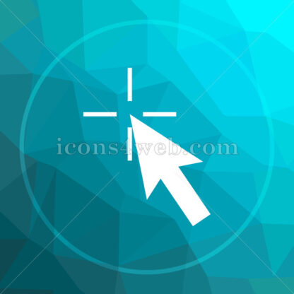 Pointer low poly button. - Website icons