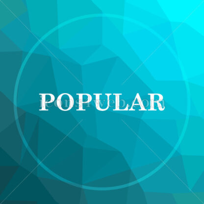 Popular  low poly button. - Website icons