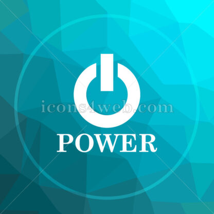 Power low poly button. - Website icons