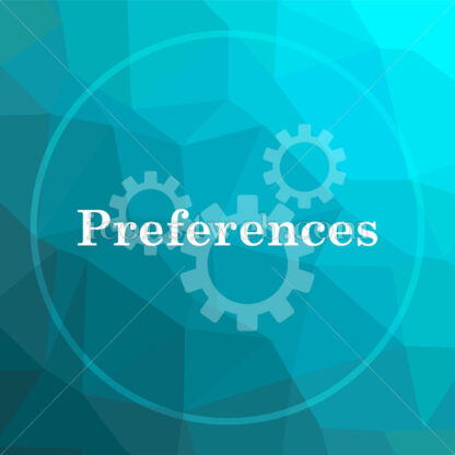 Preferences low poly button. - Website icons