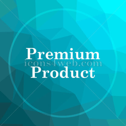 Premium product low poly button. - Website icons